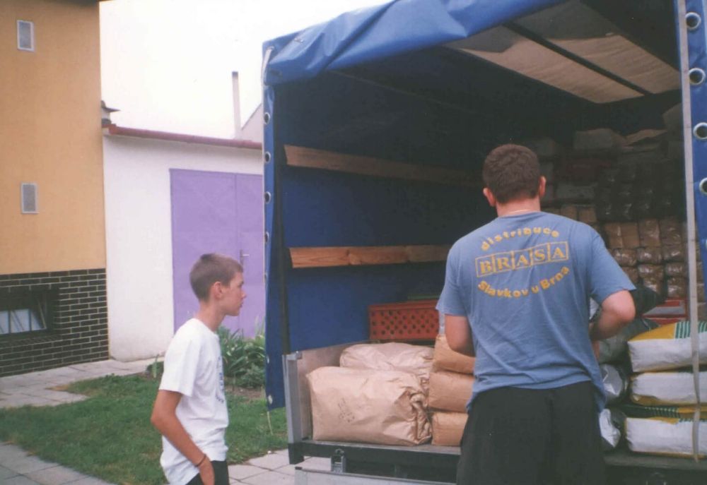 Jedno z prvních rozvozových aut